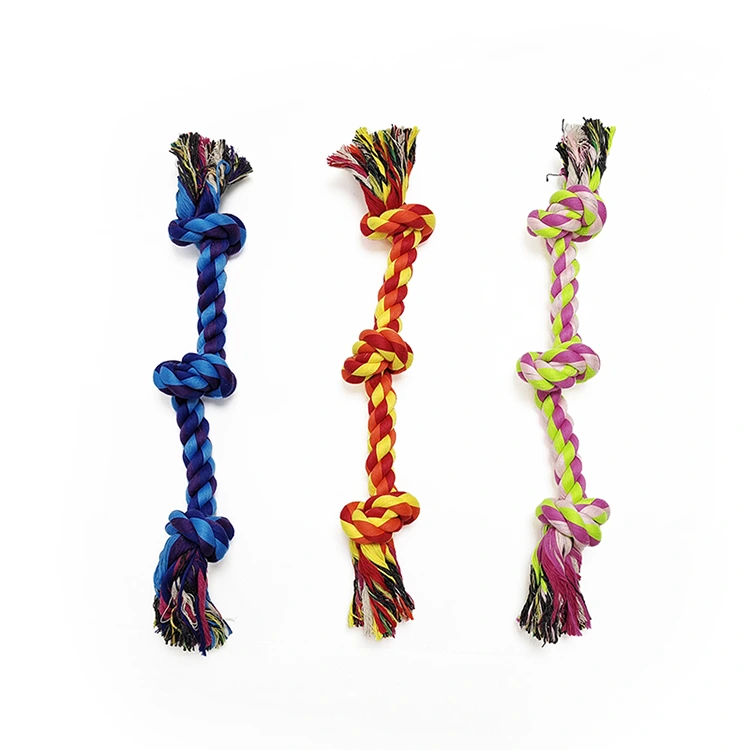 Flossy Chews 3 Knot Tali Tug Mainan Anjing