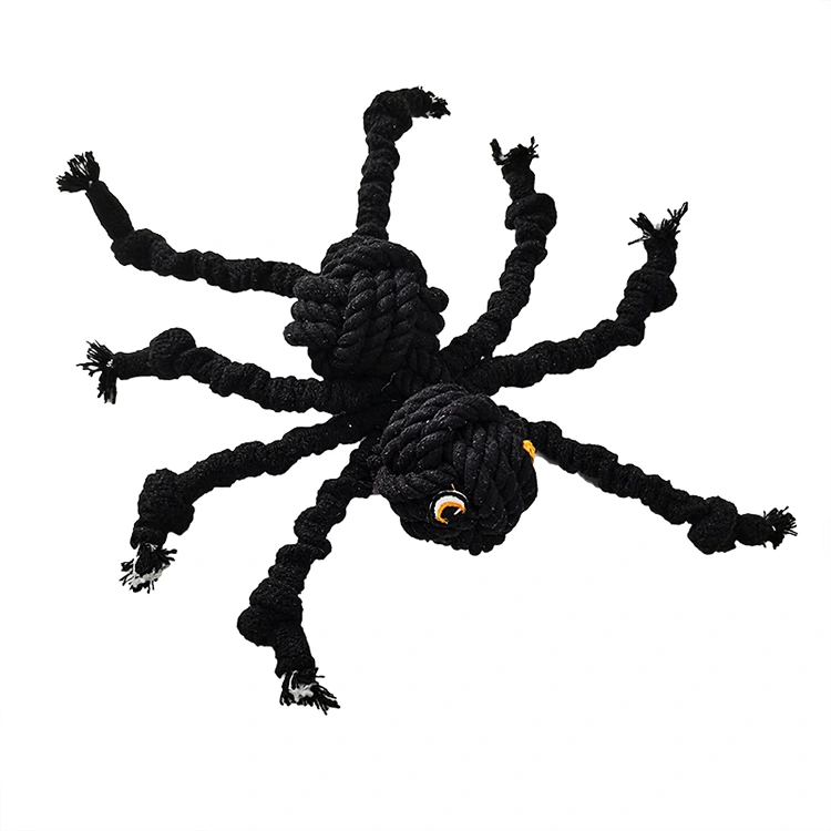 Mainan Tali Kapas Buatan Spider untuk Anjing