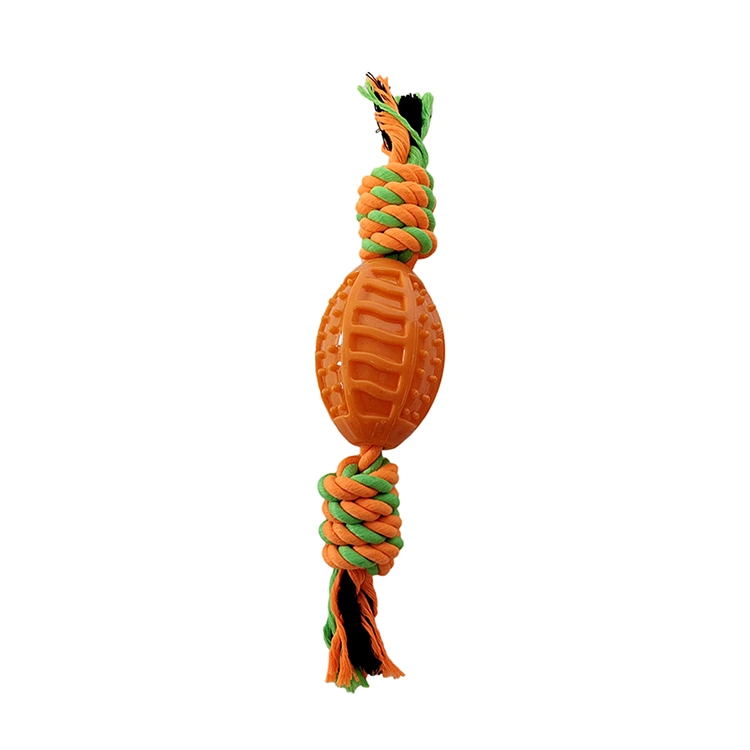 Mainan Tali Kapas Bola Sepak Orange