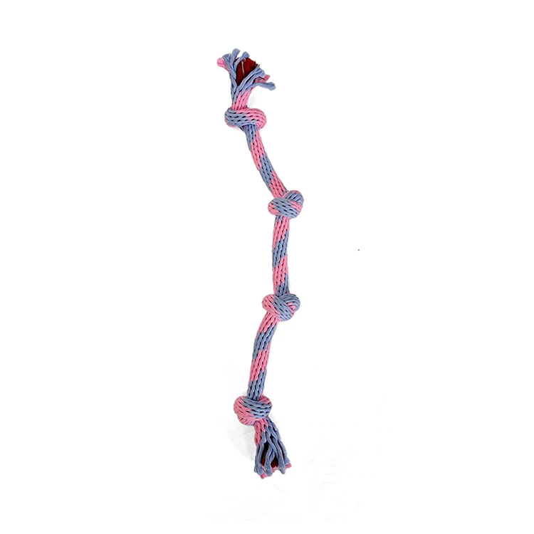 Campuran Kapas XLL Pink Blue Knotted Tali